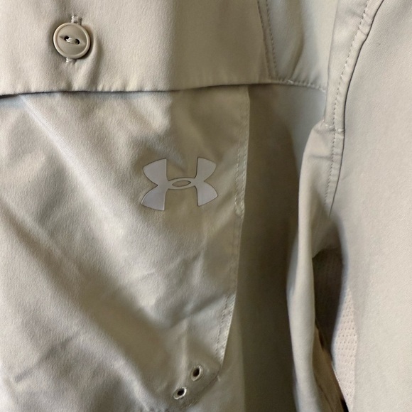 Under Armour Casual Button Down Shirt - Light Tan - Picture 10 of 10